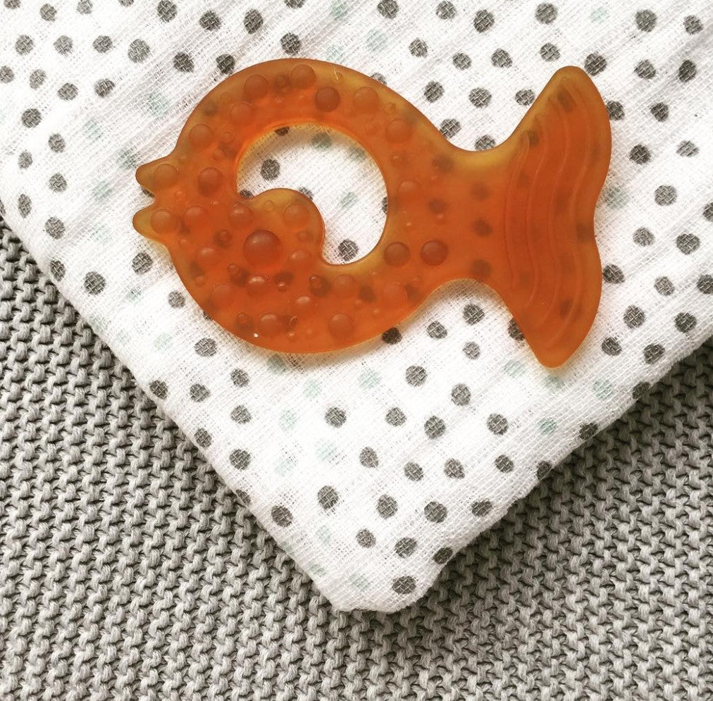 Natural Rubber Soothers - Teether Fish x2