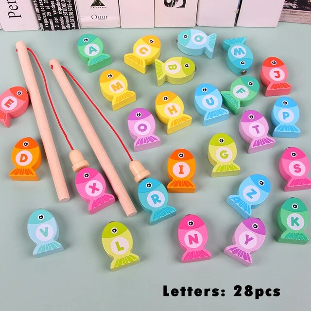 Magnetic Fishing Toy - Letter & Numbers