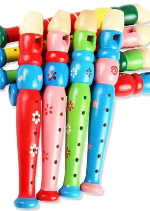 Colourful Wooden Musical Recorder