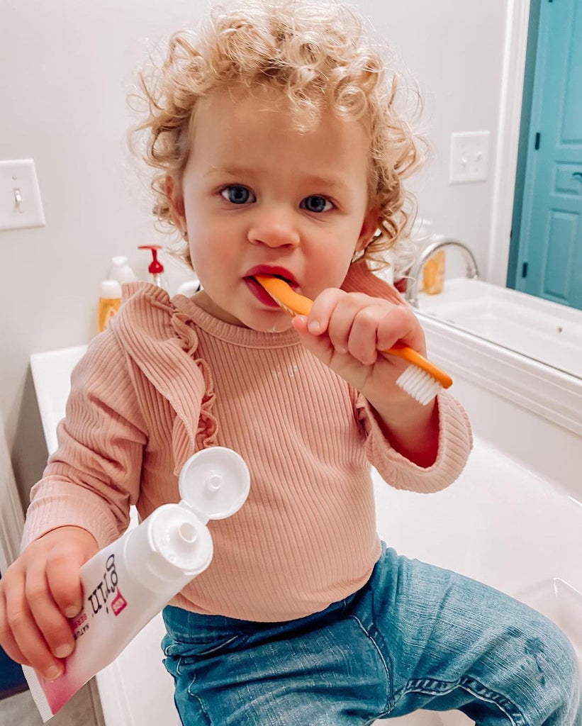 Grin - Biodegradable Kids Toothbrush - Orange