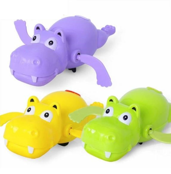 Cute Hippo Wind-Up Swimming Toy. (1 piece)