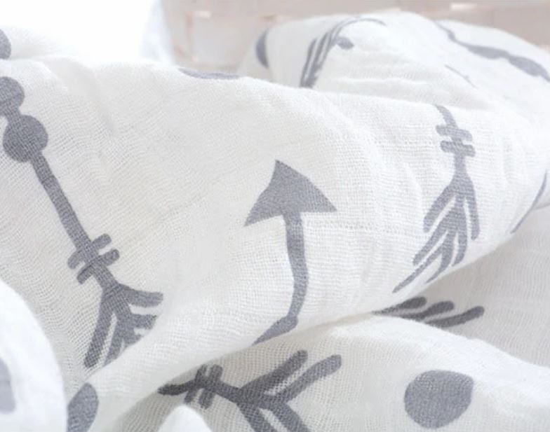 Soft Muslin Cotton Swaddle Blanket (4 colours available)