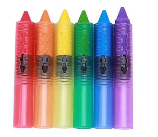 6 Drawing Bath Crayons - Washable Safe Fun Educational Play