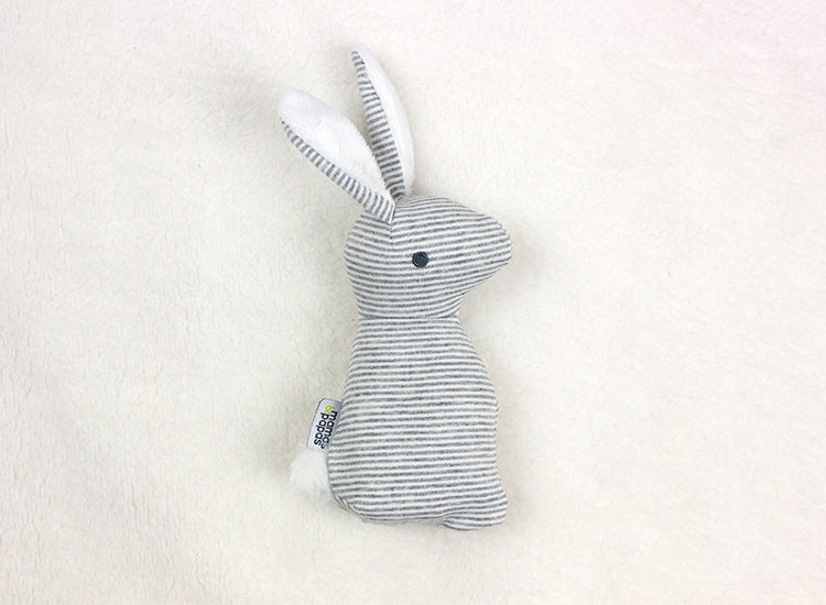 Soft Grey Baby Rabbit Doll