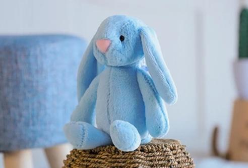 Soft Plush Bunny Teddy - Blue