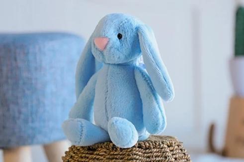 Soft Plush Bunny Teddy - Grey