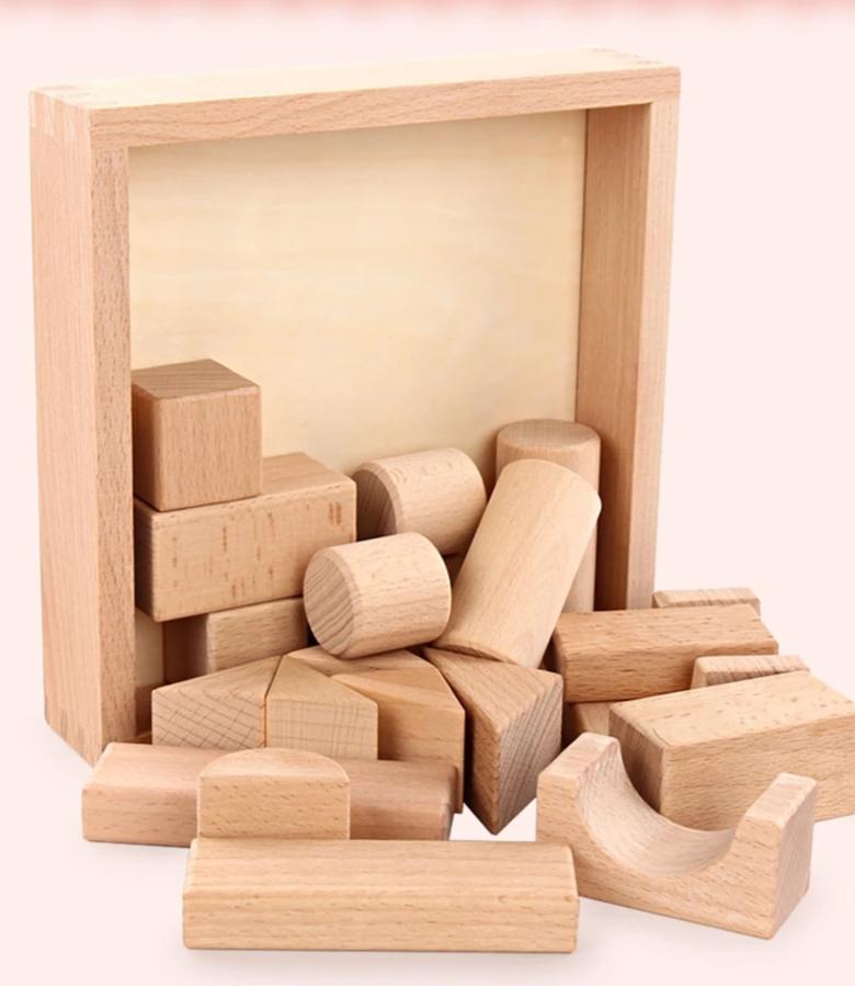 Wooden Block Set - 22 Piece