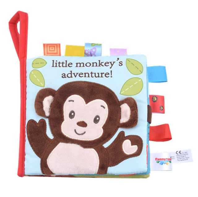 Soft Baby Cloth Book - Little Monkey's Adventure
