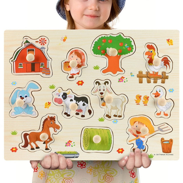 Wooden Animal Jigsaw Puzzle (8 options)