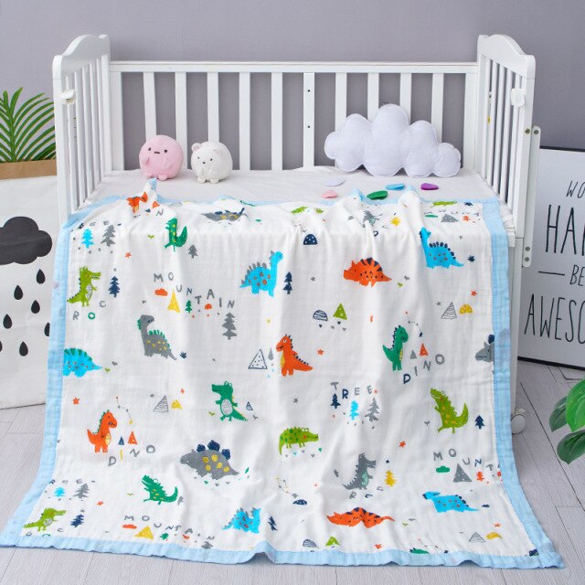6 Layer Super Soft Cotton Muslin Blanket (17 designs available)
