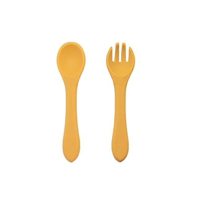 Silicone Baby Spoon & Fork