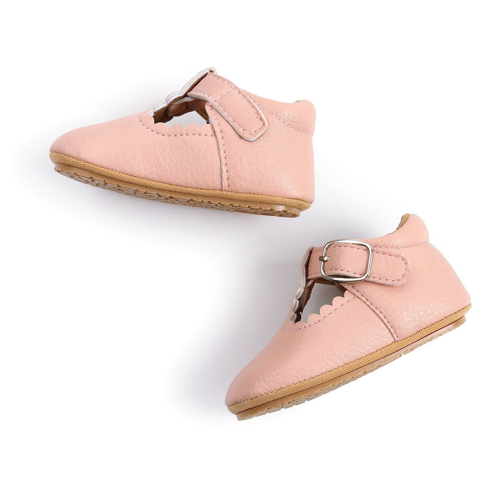 Sweet Leather Baby Shoes - Pink