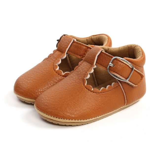 Sweet Leather Baby Shoes - Brown