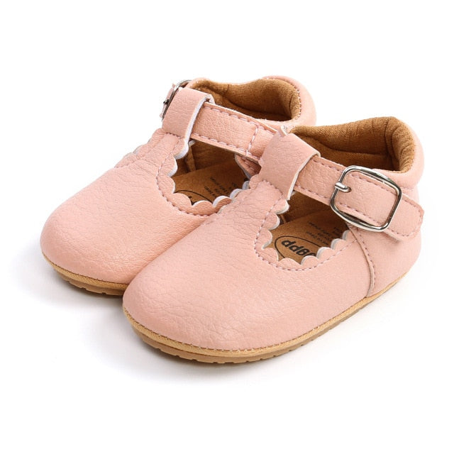 Sweet Leather Baby Shoes - Pink