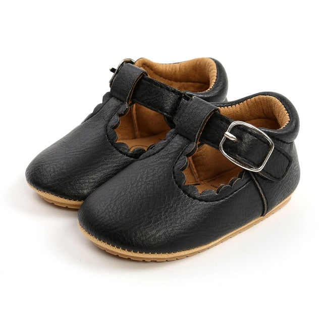 Sweet Leather Baby Shoes - Black