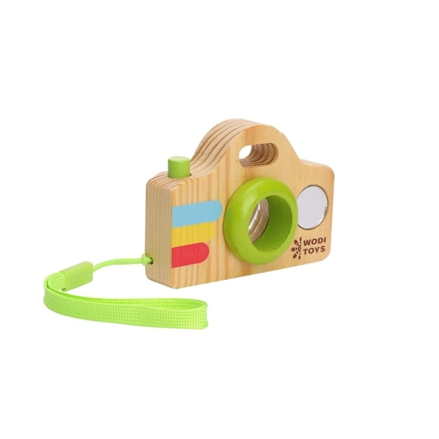 Wooden Toy Camera - Bright