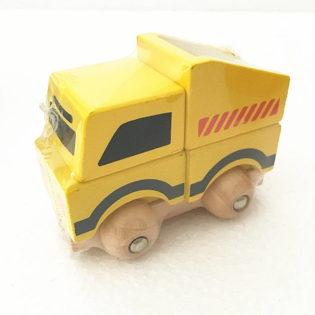 Wooden Block Toy Vehicles