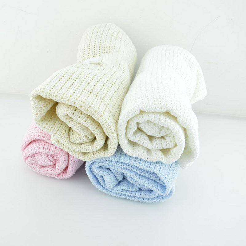 Soft Cotton Baby Blanket (9 colours available)