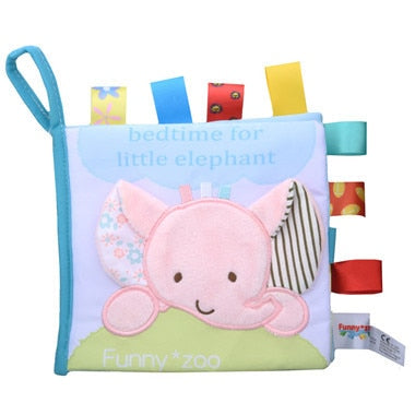 Soft Baby Cloth Book - Bedtime For Little Elephant