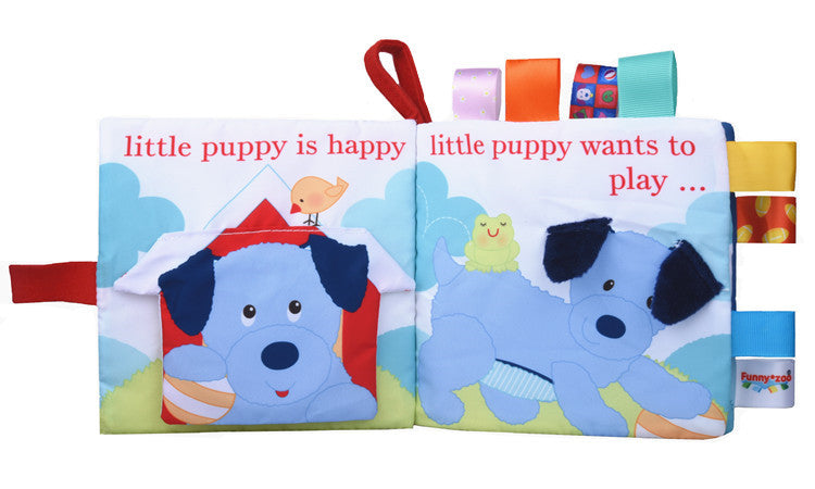 Soft Baby Cloth Book - Fun With Little Puppy