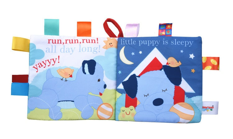 Soft Baby Cloth Book - Fun With Little Puppy
