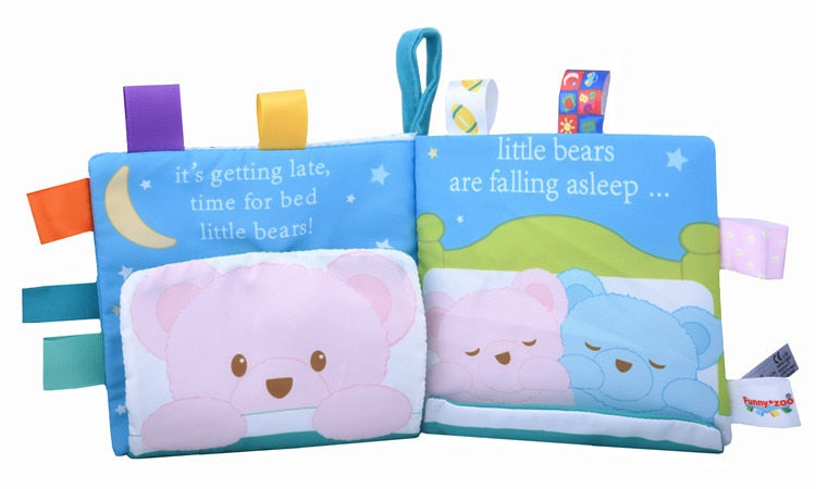 Soft Baby Cloth Book - Goodnight Little Bears