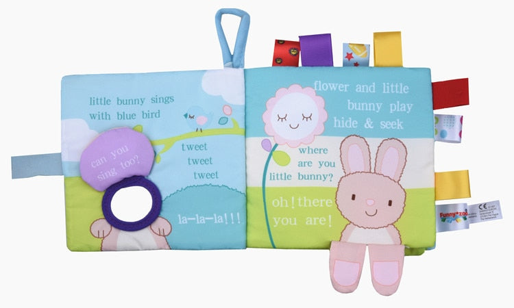 Soft Baby Cloth Book - Playtime With Little Bunny