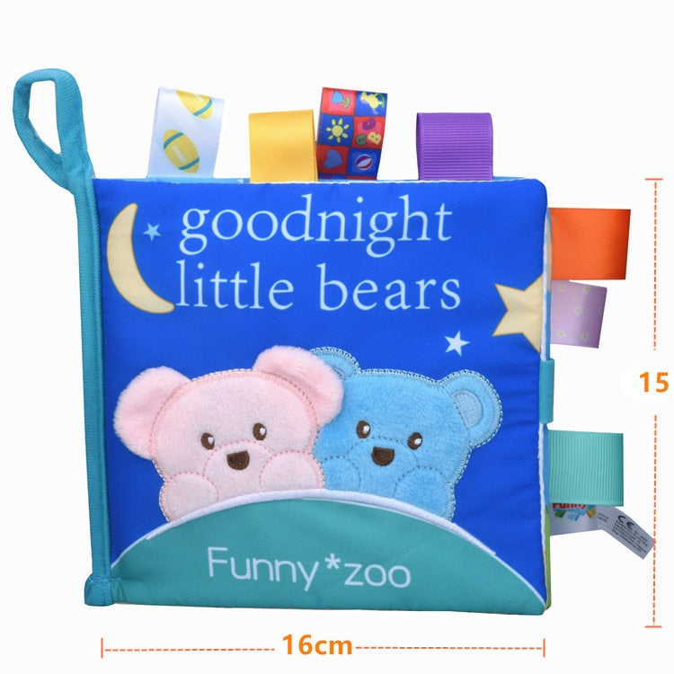 Soft Baby Cloth Book - Bedtime For Little Elephant