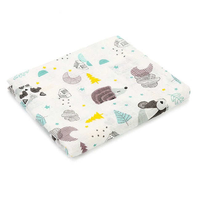 Soft Muslin Baby Swaddle - 100% Cotton
