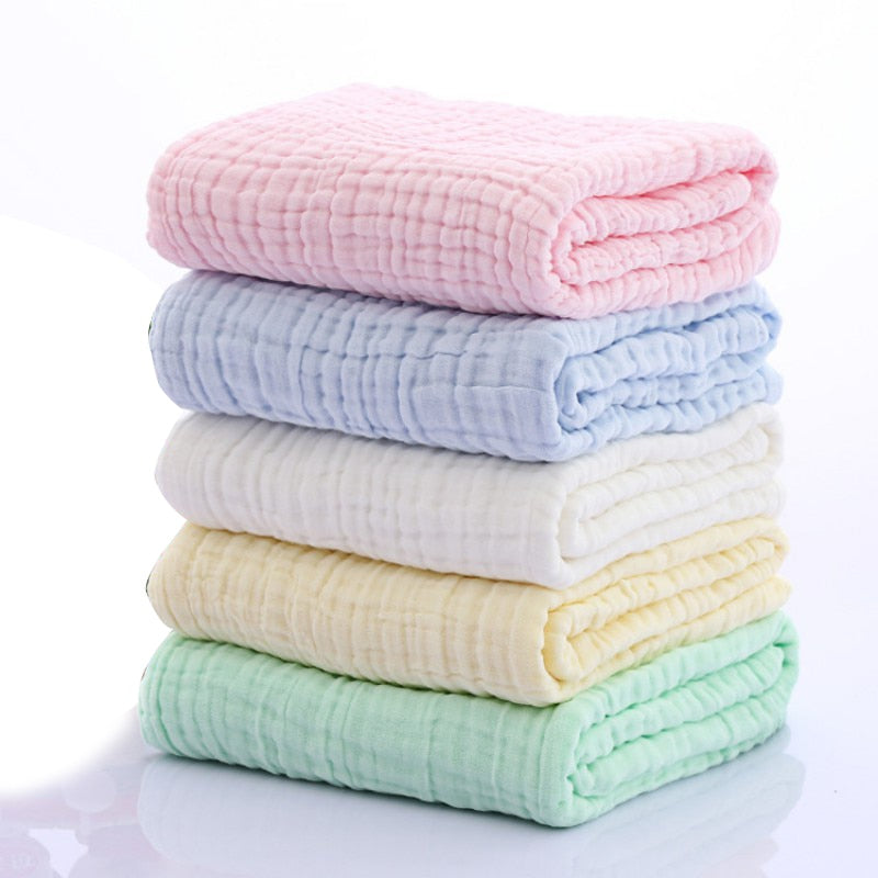 Muslin Baby Swaddle Blanket (5 colours available)