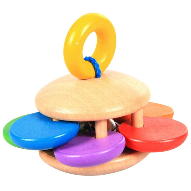 Baby Wooden Rattle Musical Toys - Bright