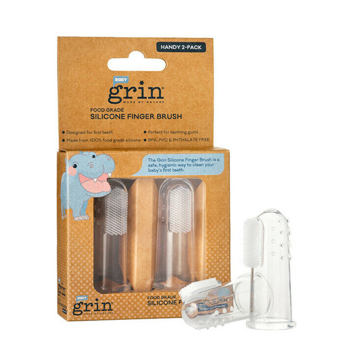 Grin - Baby Silicone Finger Brush - 2 pack